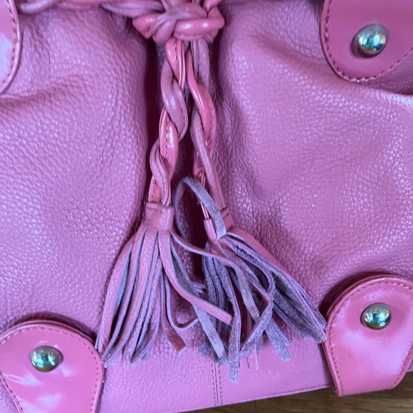 Michael Rome Designs Pink Leather Satchel - Picture 3 of 8